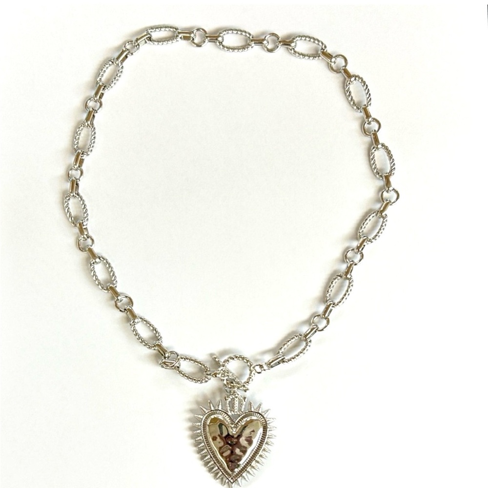 Silver Heart Pendant Necklace